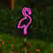 Solar Neon Flamingo Garden Decor Waterproof Outdoor LED Landscape Night Light For Yards Lawns 4