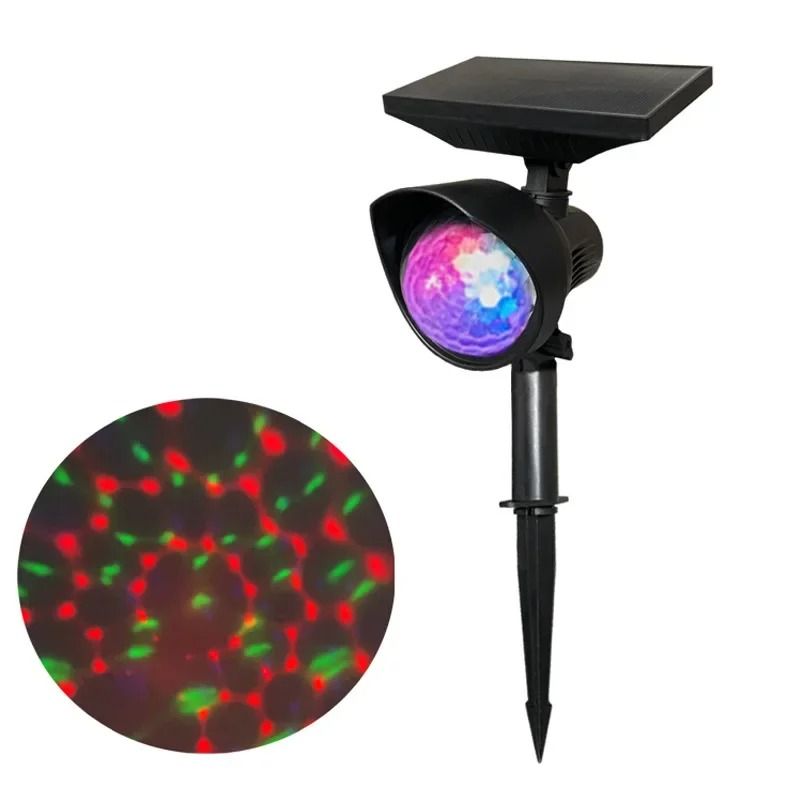 Solar Rotating RGB Projection Lamp Waterproof Outdoor Garden Lawn Atmosphere Light 6