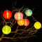 10LED Solar Globe Lantern String Lights Waterproof Outdoor Garland For Garden Weddings Parties 3