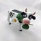 Solar Cow Garden Statue Light HandPainted Resin Animal Ornament For Indoor Outdoor Decor 1