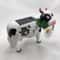Solar Cow Garden Statue Light HandPainted Resin Animal Ornament For Indoor Outdoor Decor 2