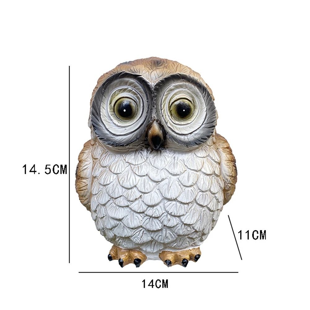 Solar Owl Garden Statue Light Waterproof Outdoor Decorative Landscape Ornament For Yards Pathways 4