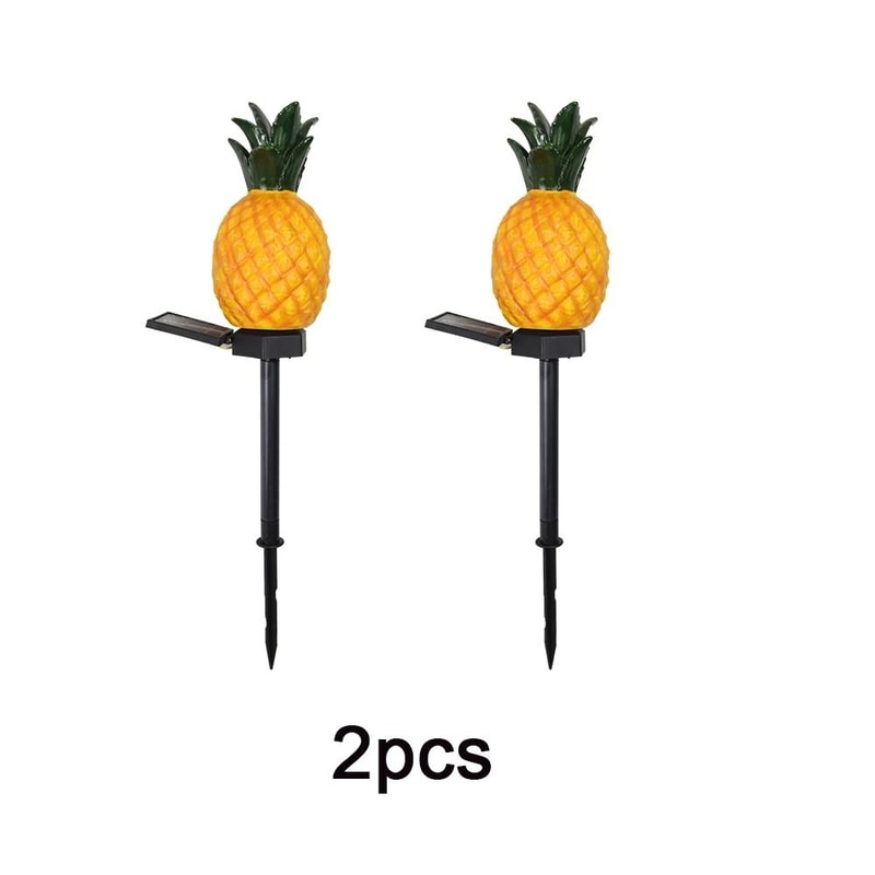 LED Solar Pineapple Yard Lamp Waterproof Simulation Landscape Stake Light For Garden Lawn 7