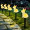 5Pack SolarPowered Rabbit Easter Bunny Lights Waterproof Outdoor LED Garden Pathway Decorations 1