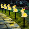 5Pack SolarPowered Rabbit Easter Bunny Lights Waterproof Outdoor LED Garden Pathway Decorations 1