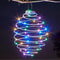 Solar Spiral Iron Art Lantern Decorative 20LED Hanging Fairy Lamp For Garden Patio 6