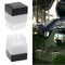 LED Solar Column Head Light Outdoor Powered Pillar Lamp For Fence Gate Post Decor 0