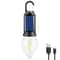 Solar Powered LED Camping Lantern Waterproof Handheld 100LM Light With USB Charging For Outdoor BB 7