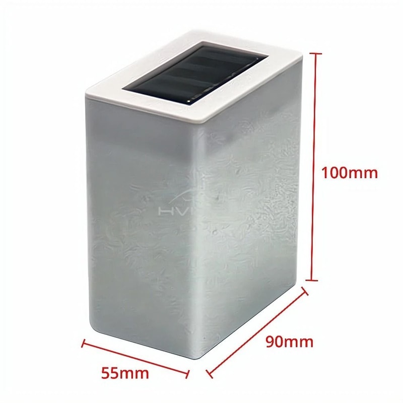 Square Solar Corridor Wall Light Waterproof Outdoor LED Fence Eaves Decoration 5