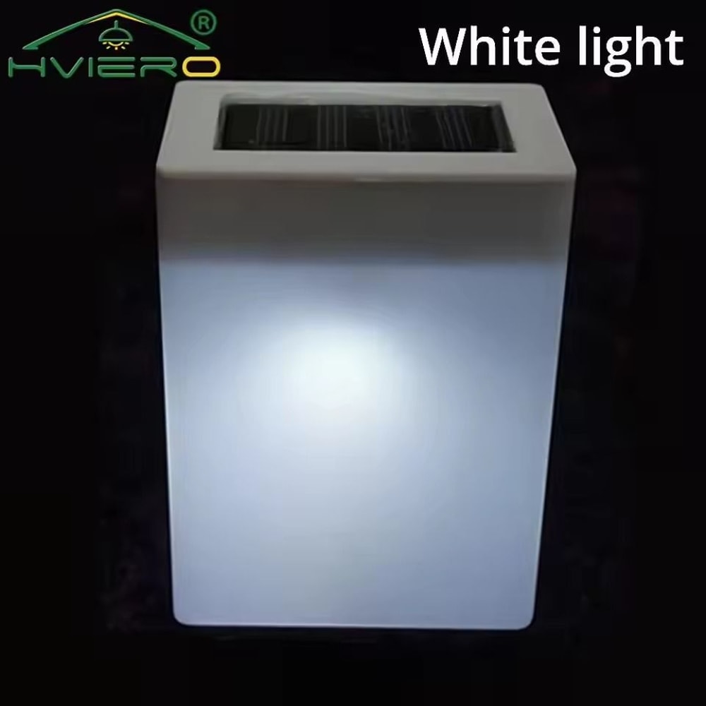 Square Solar Corridor Wall Light Waterproof Outdoor LED Fence Eaves Decoration 6