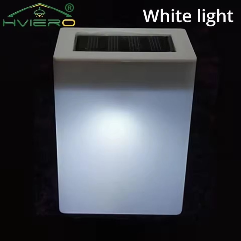 Square Solar Corridor Wall Light Waterproof Outdoor LED Fence Eaves Decoration 6