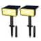 2Pack 49LED Solar Spotlights IP65 Waterproof Adjustable Outdoor Garden Wall Ground Lights 6