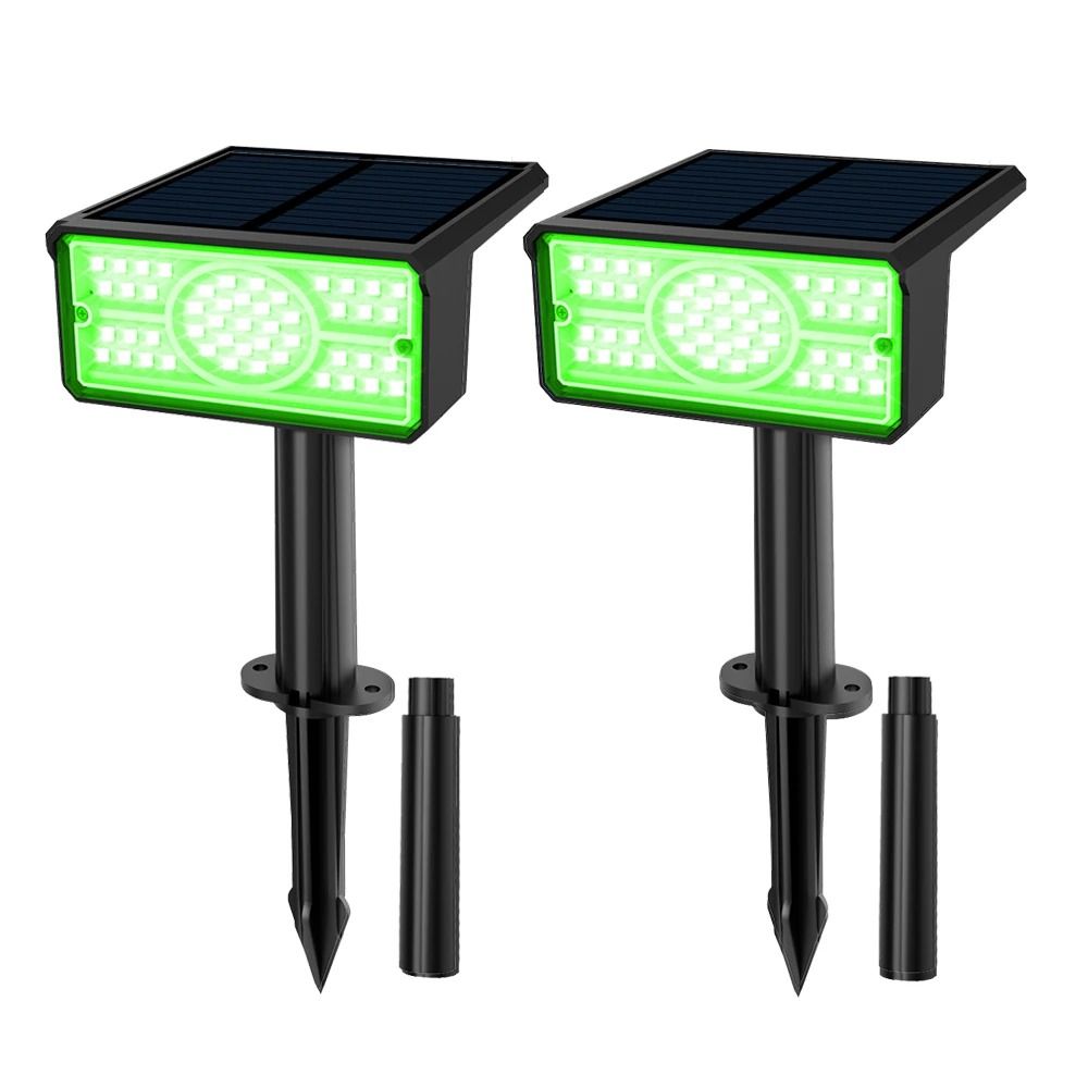2Pack 49LED Solar Spotlights IP65 Waterproof Adjustable Outdoor Garden Wall Ground Lights 7