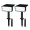 2Pack 49LED Solar Spotlights IP65 Waterproof Adjustable Outdoor Garden Wall Ground Lights 8