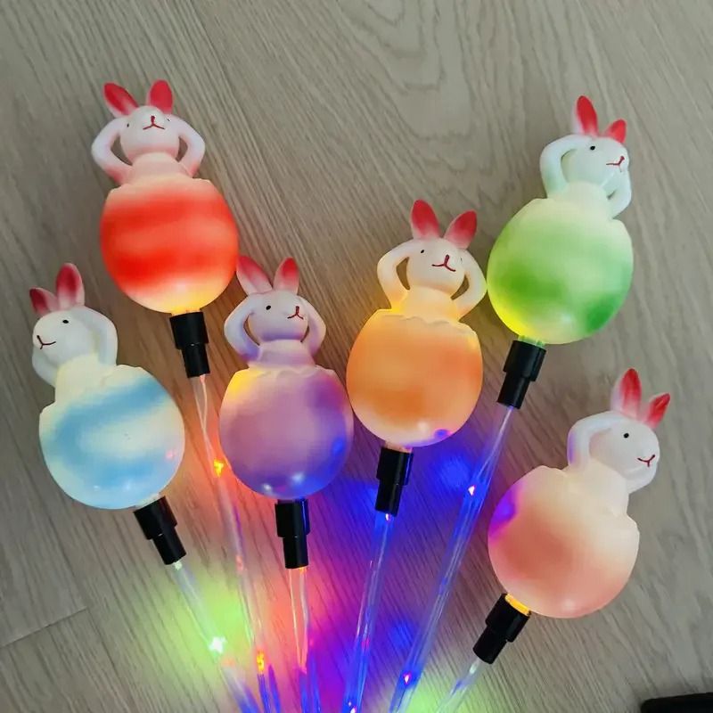 6in1 Solar Rabbit Garden Lights Waterproof Outdoor LED Fairy Landscape Decor For Holiday Christma 5