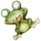 Solar Frog Garden Statue Light HandPainted Resin Figurine Ornament For Outdoor Yard Pathway 3