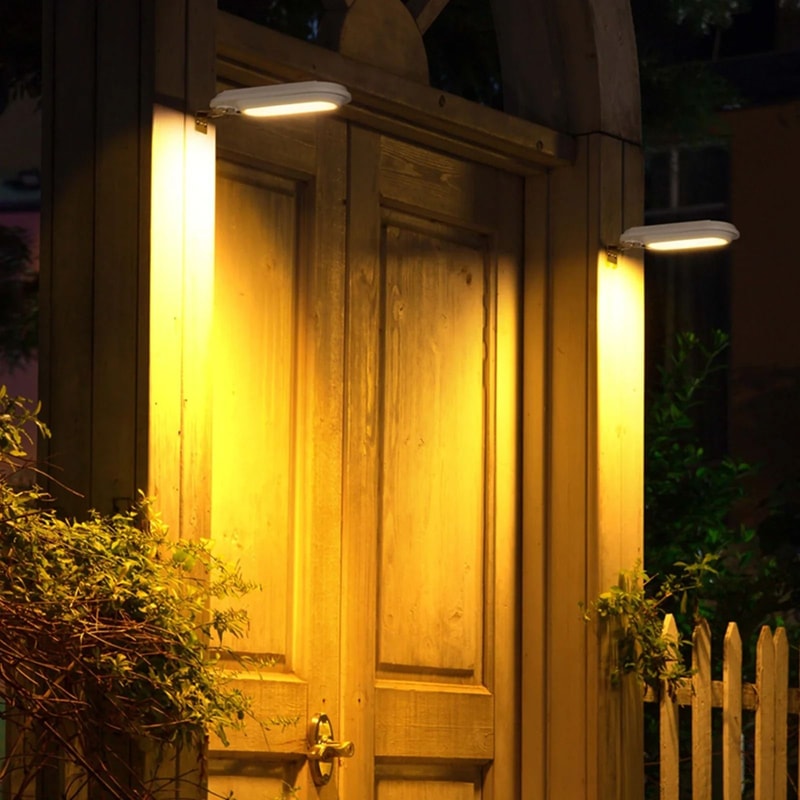 18LED Solar Gutter Wall Light IP65 Waterproof Human Body Induction Outdoor Security Lamp 5