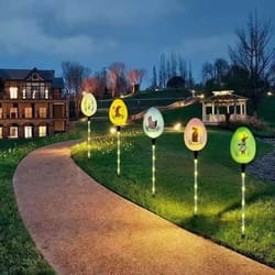 5-pack solar easter egg stake lights | 8-mode waterproof outdoor garden & pathway decorations