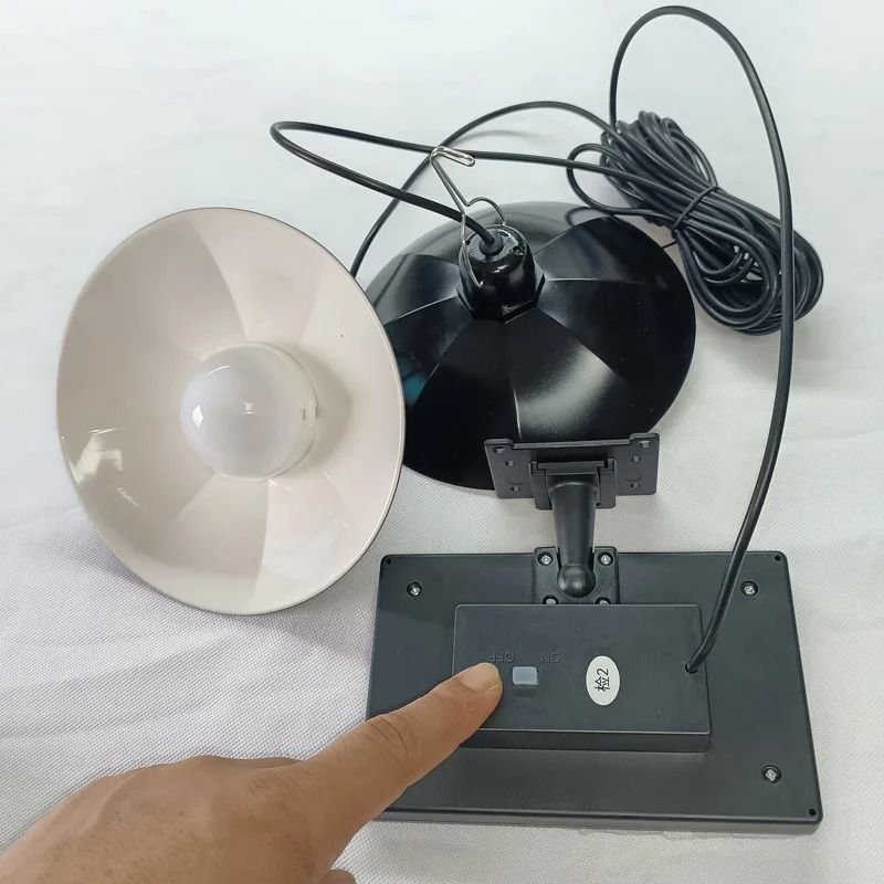 2Head Solar Pendant Light Waterproof Outdoor LED Hanging Lantern For Home Garden Patio 4