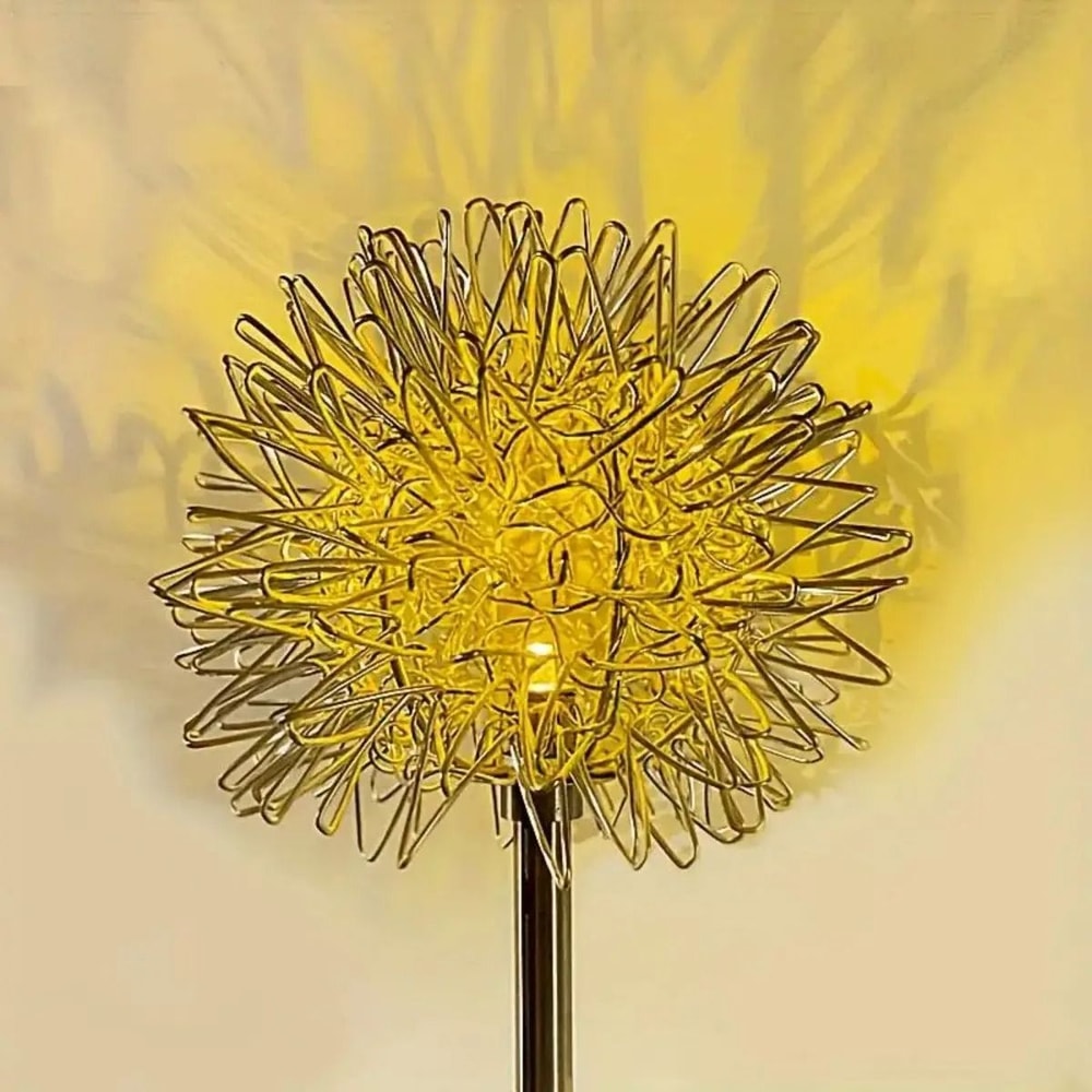 Solar Dandelion Aluminum Wire Ball Light Waterproof Outdoor LED Landscape Lamp Garden Decoration 7