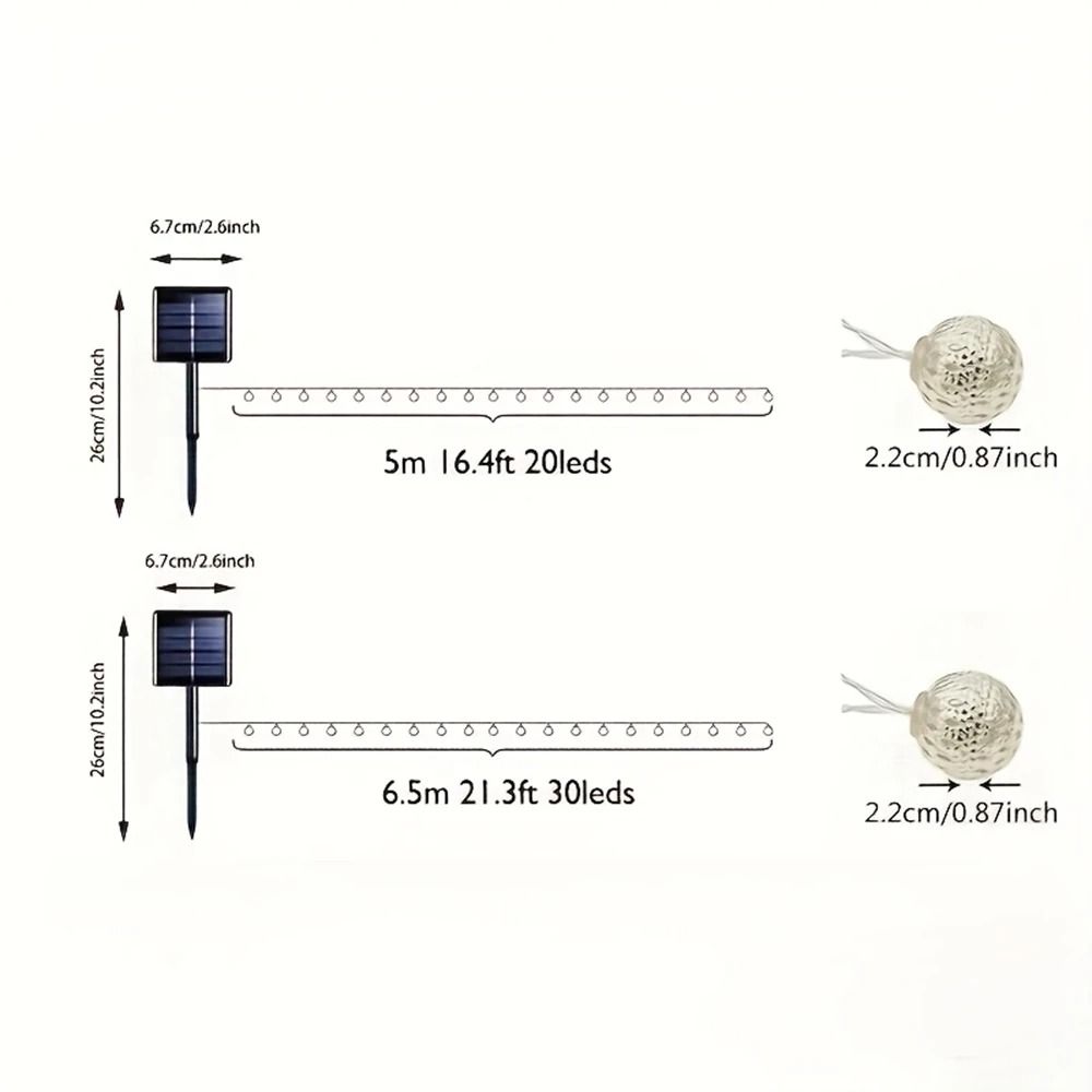 Moroccan Solar Globe String Lights Colorful Waterproof Fairy Lighting For Garden Fence Christmas 5