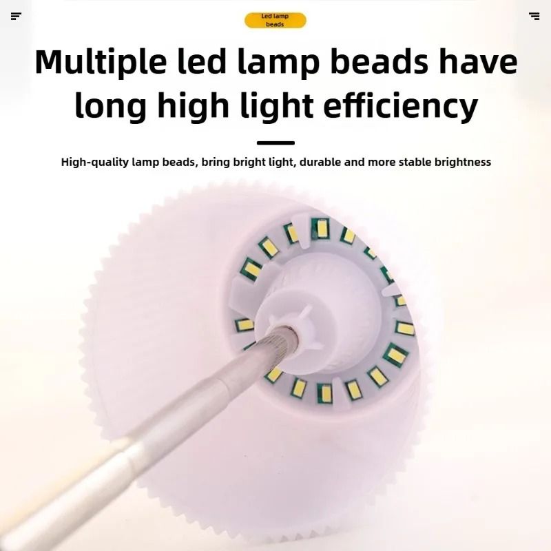 Mini Solar Folding Table Lamp Rechargeable 17LED Outdoor Night Light Desktop Floor Lamp 3