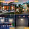 Solar Outdoor Wall Light IP65 Waterproof Adjustable Brightness Landscape Lighting For Garden Yard 5