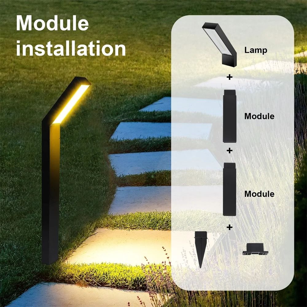 Solar Pathway Outdoor Lights IP65 Waterproof Garden Landscape Lamps For Lawn Walkway 3