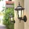 Vintage Solar Flame Hanging Lantern IP65 Waterproof 400LM LED Outdoor Wall Lamp For Patio Fence G 5