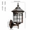 Vintage Solar Flame Hanging Lantern IP65 Waterproof 400LM LED Outdoor Wall Lamp For Patio Fence G 6