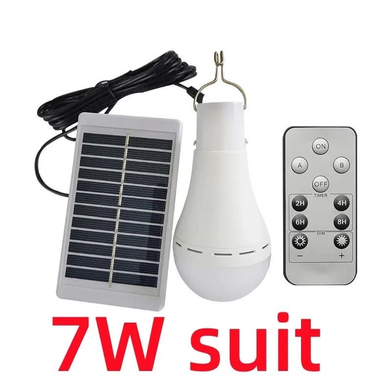 7W9W LED Solar Emergency Light Remote Controlled Waterproof Outdoor Camping Hiking Lantern 6