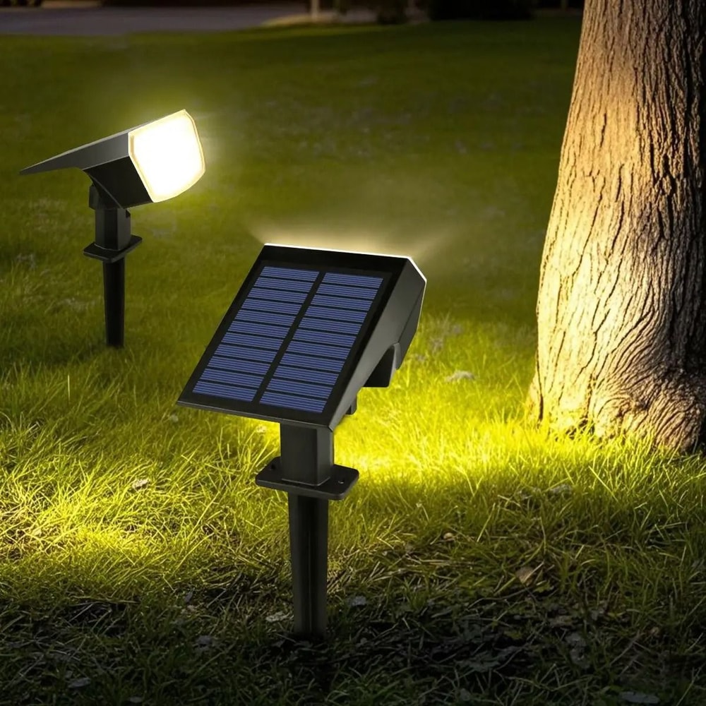 Solar Outdoor Spotlight IP65 Waterproof LED Garden Landscape Light For Driveway Patio Walkway 1