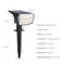 Solar Outdoor Spotlight IP65 Waterproof LED Garden Landscape Light For Driveway Patio Walkway 2