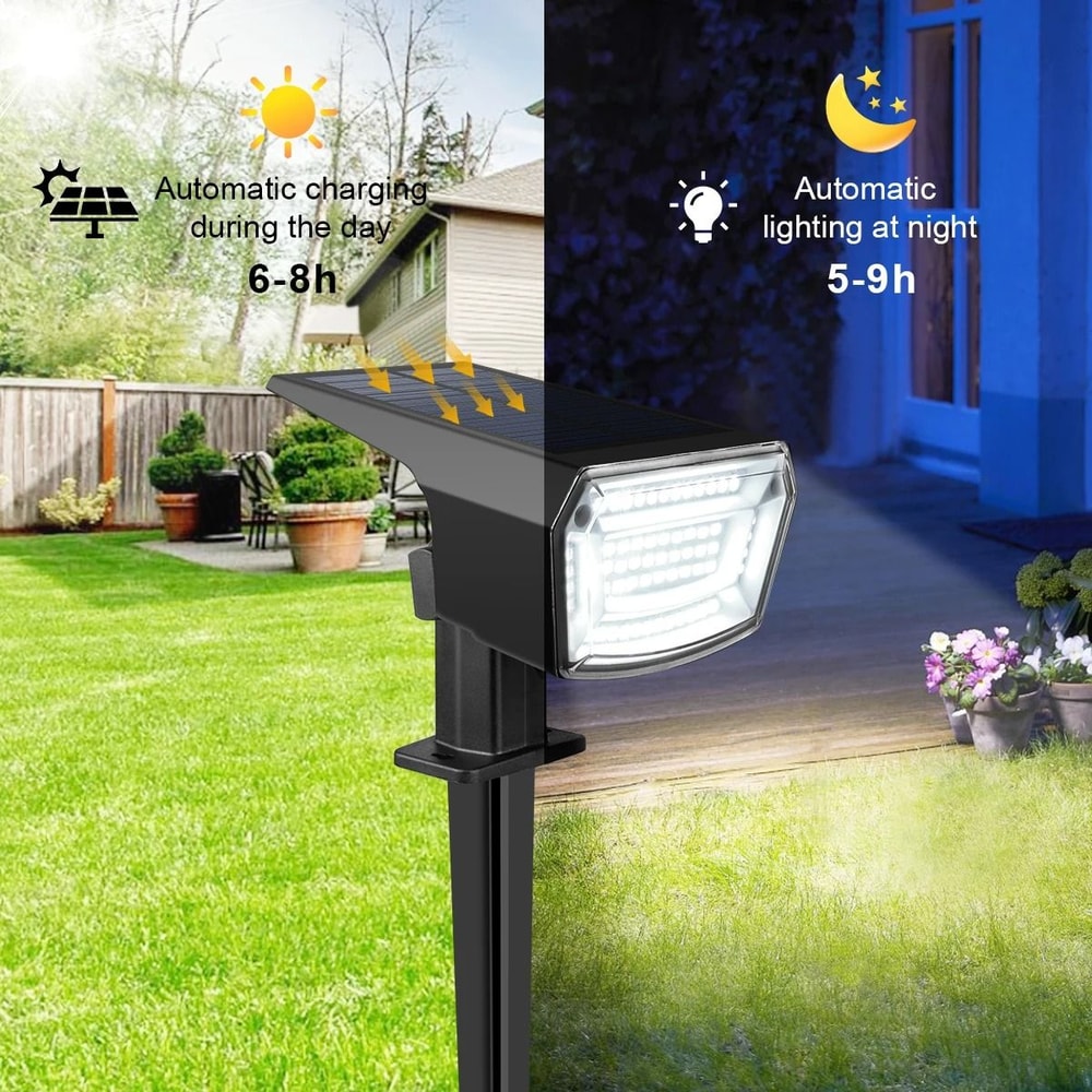 Solar Outdoor Spotlight IP65 Waterproof LED Garden Landscape Light For Driveway Patio Walkway 5