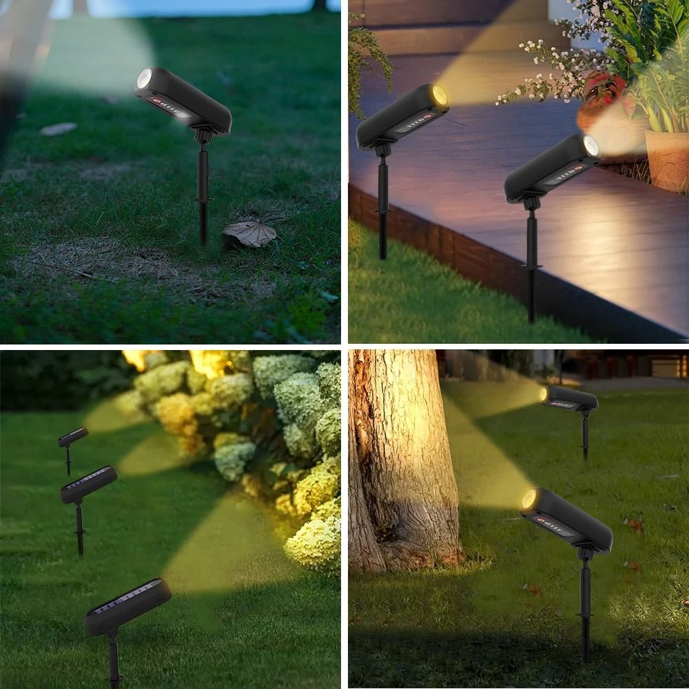 2in1 Solar Landscape Spotlight IP65 Waterproof LED Decorative Lamp With RedBlueGreen Light 5
