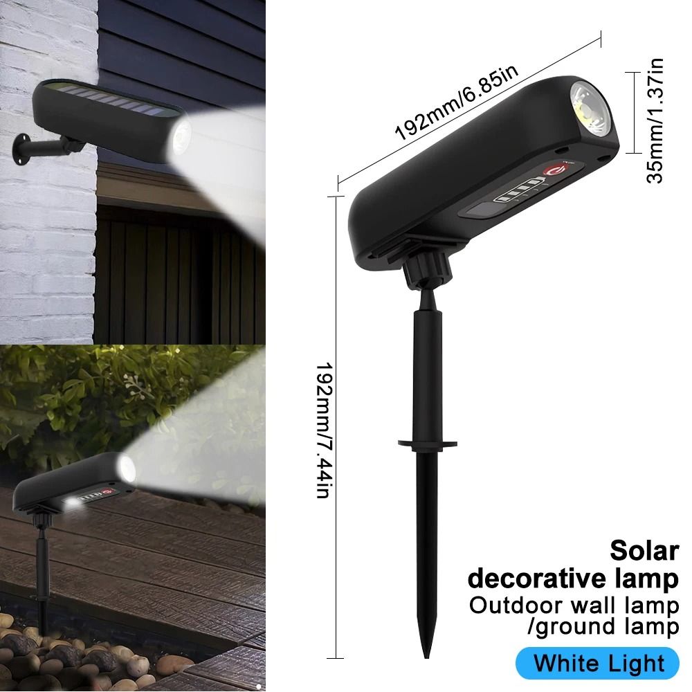 2in1 Solar Landscape Spotlight IP65 Waterproof LED Decorative Lamp With RedBlueGreen Light 6