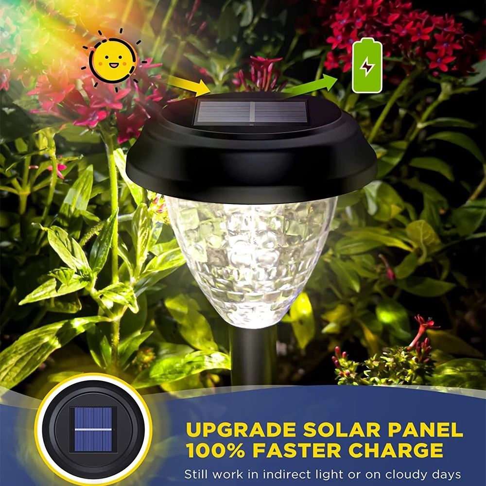 Super Bright Solar Pathway Lights IP65 Waterproof LED Landscape Lighting Decorative Garden Decor 3