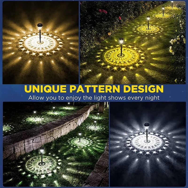 Super Bright Solar Pathway Lights IP65 Waterproof LED Landscape Lighting Decorative Garden Decor 4