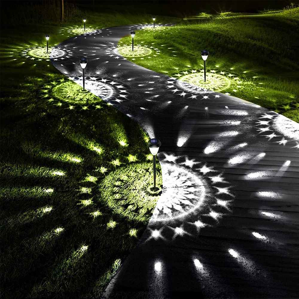 Super Bright Solar Pathway Lights IP65 Waterproof LED Landscape Lighting Decorative Garden Decor 6