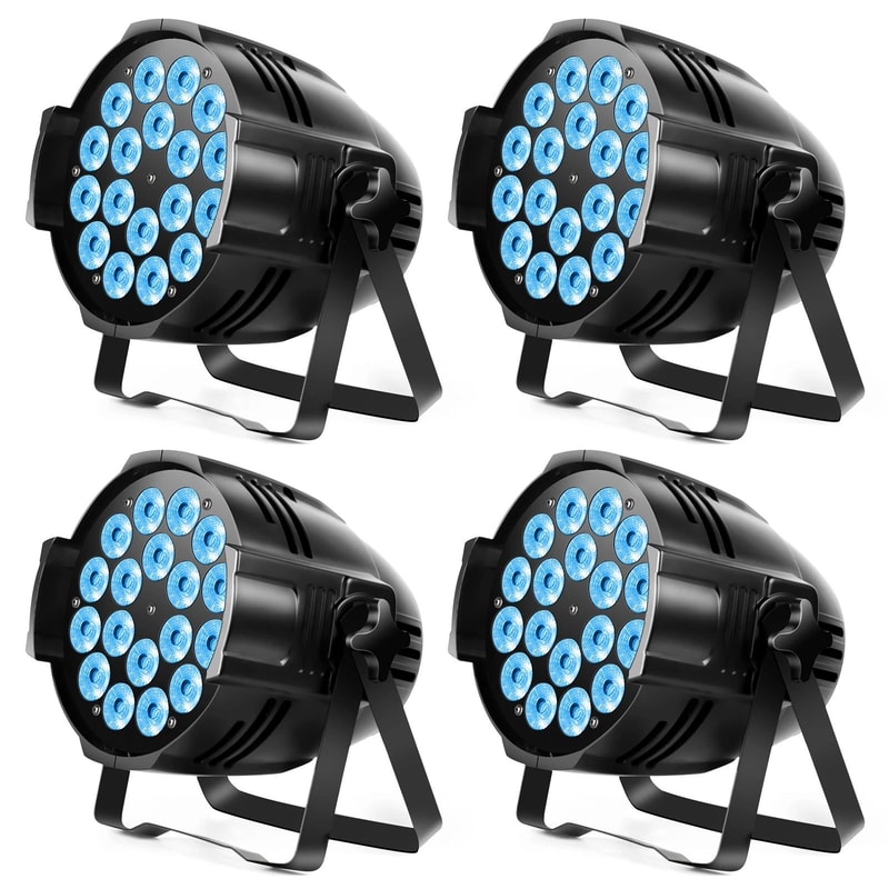 UKing 18 LED Par Stage Light 200W RGBW 4in1 DMX512 Professional Lighting For DJ Disco Parties 1