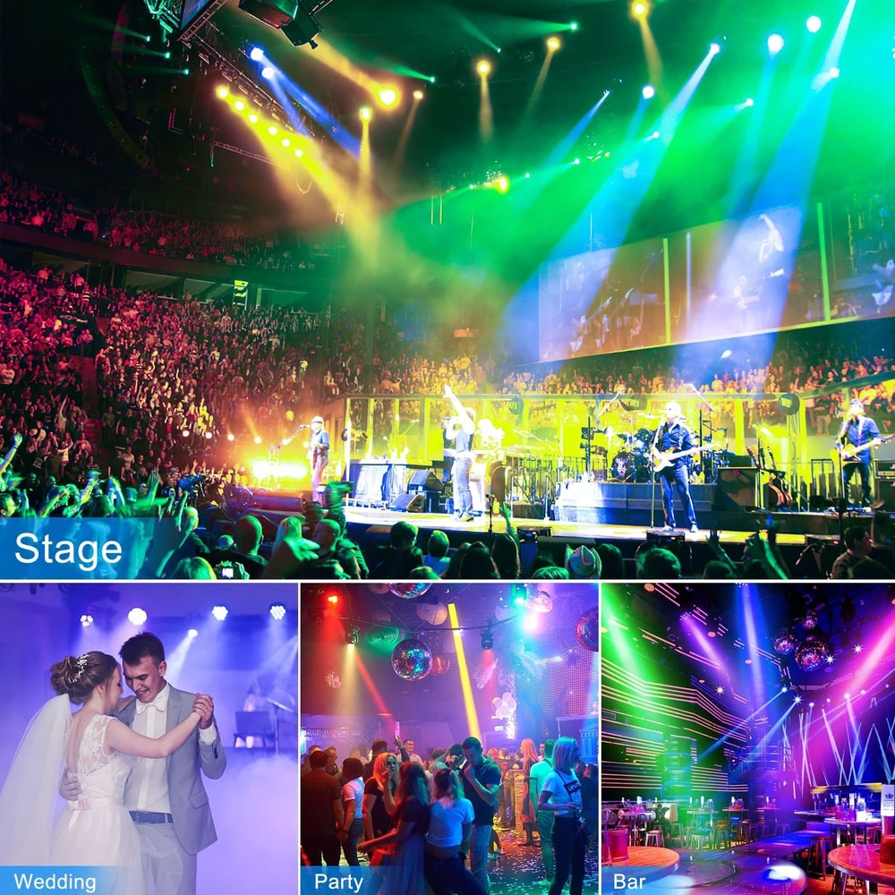 UKing 18 LED Par Stage Light 200W RGBW 4in1 DMX512 Professional Lighting For DJ Disco Parties 3