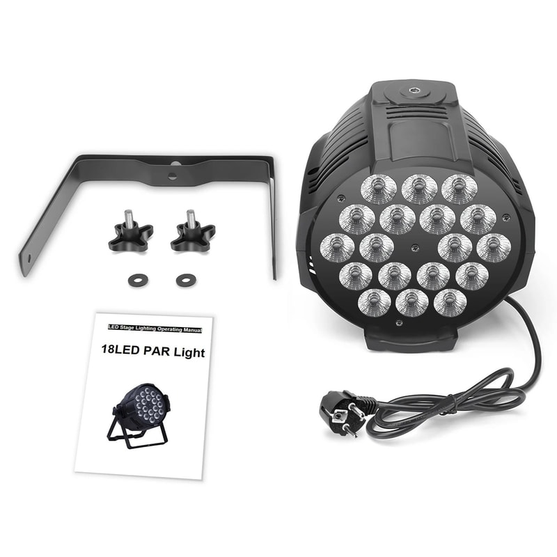 UKing 18 LED Par Stage Light 200W RGBW 4in1 DMX512 Professional Lighting For DJ Disco Parties 6