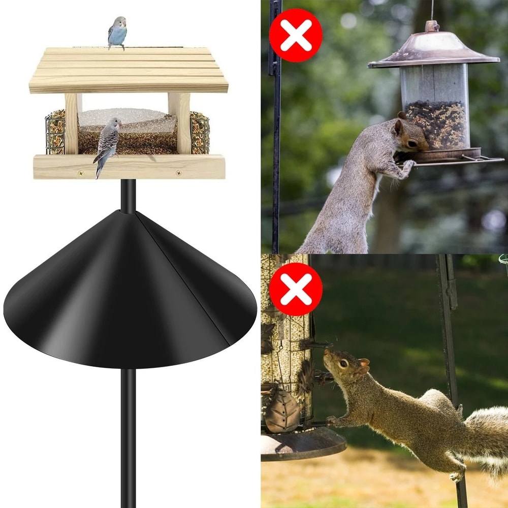 Wrap Around Squirrel Baffle Durable Plastic Bird Feeder Protection 1218 Inch Squirrel Proof Guard 4