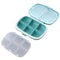 Mini Portable 8Grid Pill Box Wheat Straw Travel Medicine Organizer Sealed Tablet Container 4