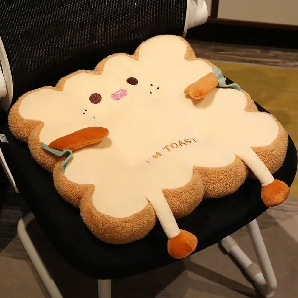Super Cute Plush Chair Cushion NonSlip Square Round Butt Cushion With TieRope Decorative Seat Pa 2