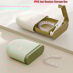 portable mouth guard box | professional retainer & denture storage case | high-fidelity teeth aligner braces organizer