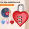 HeartShaped 3Digit Combination Lock Mini Suitcase Backpack Security For Travel School 0