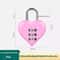 HeartShaped 3Digit Combination Lock Mini Suitcase Backpack Security For Travel School 3
