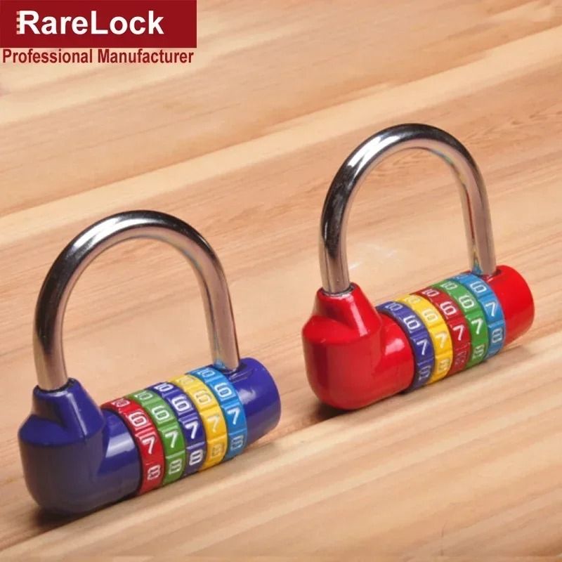 Red 5Letter Combination Padlock Professional Zinc Alloy Code Lock For Gym Travel Security 1