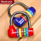 Red 5Letter Combination Padlock Professional Zinc Alloy Code Lock For Gym Travel Security 2